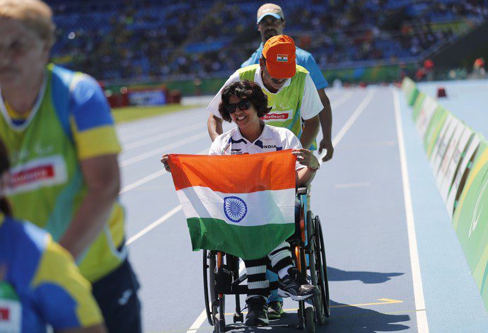 Deepa Malik Índia atletismo arremesso do peso Paralimpíada Rio 2016 (Foto: AP)