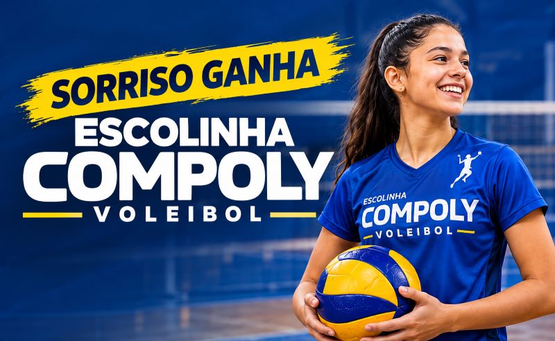 Sorriso recebe nova escolinha de voleibol da Compoly em Mato Grosso