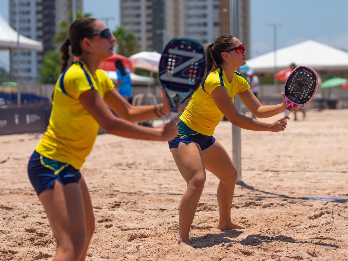 Brasil vence todas as partidas na estreia do Pan-Americano de Beach Tennis em Cuiabá